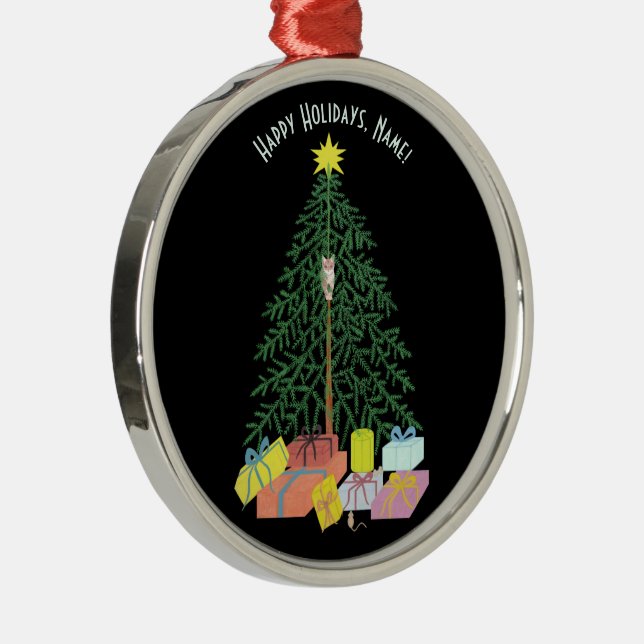 Arbre de Noël Arbre métallique Arbre rond Ornement (Droite)