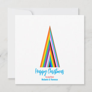 Arbre de Noël arc-en-ciel LGBT minimaliste