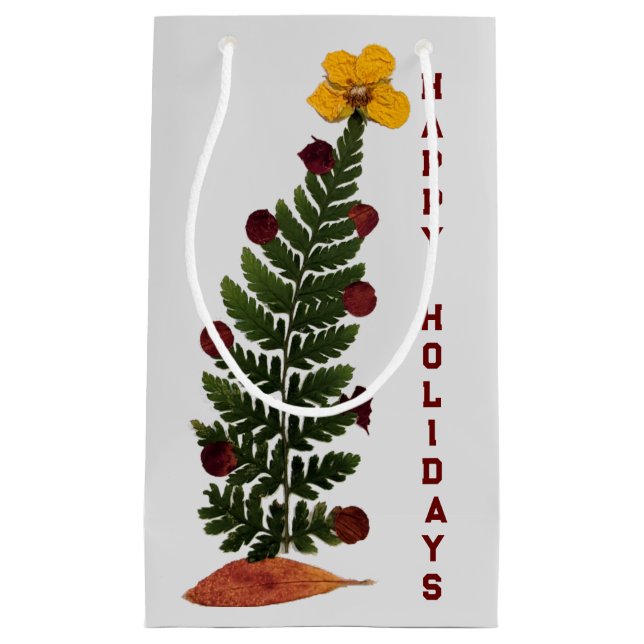 Arbre de Noël aux fleurs séchées - Sac cadeau Y (Devant)