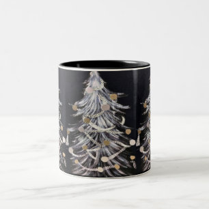 **ARBRE DE NOËL BLANC MODERNE** MUG DE NOËL