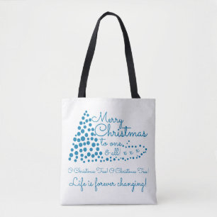 Arbre de Noël bleu, Sac fourre-tout festif