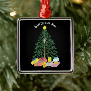 Arbre de Noël Carré Arbre métallique Ornement