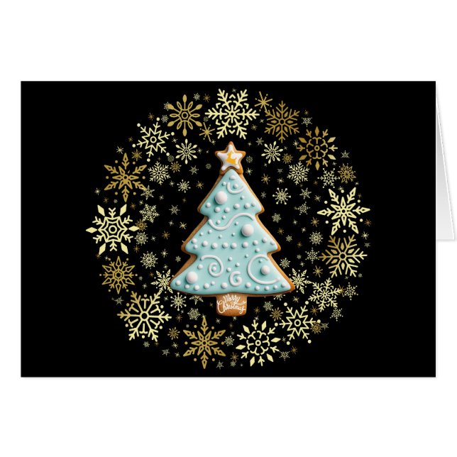 Arbre de Noël, Cookie de pain d'épice (Devant horizontal)