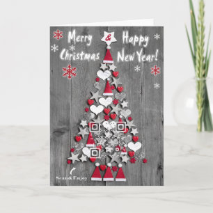 Arbre de Noël de carte de QR-code de décorations