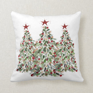 Arbre de Noël de couleur d'eau 20"" coussin x20