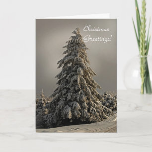 Arbre de Noël de la nature - Carte de voeux