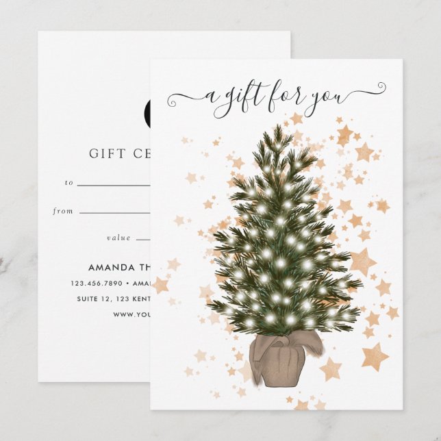 Arbre de Noël de l'entreprise (Devant / Derrière)