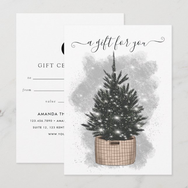 Arbre de Noël de l'entreprise (Devant / Derrière)