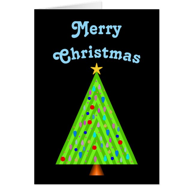 Arbre de Noël décoré + Joyeux Noël (Devant)