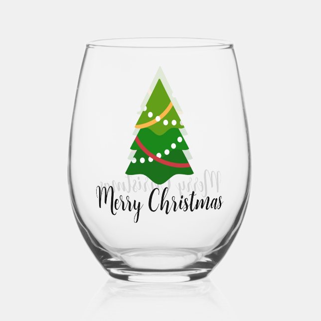 Arbre de Noël Design Verre sans pierre (Recto)