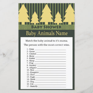 Arbre de Noël doré Bébé Animaux Nom Jeu