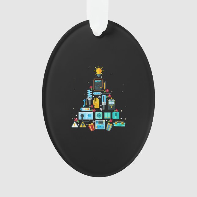 Arbre de Noël drôle d'électricien (devant)