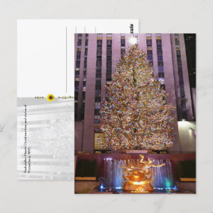 Arbre de Noël du Rockefeller Plaza - carte postale