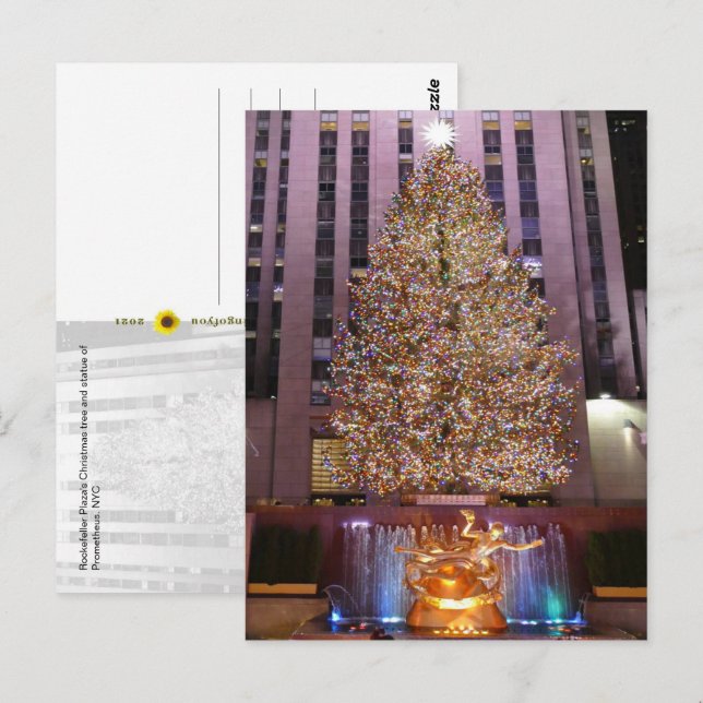 Arbre de Noël du Rockefeller Plaza - carte postale (Devant / Derrière)