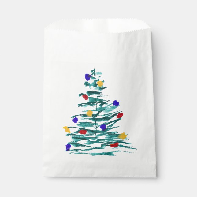 Arbre de Noël et ampoules Favoriser les sacs (Devant)