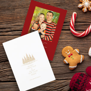 Arbre de Noël Famille photo traditionnelle et élég