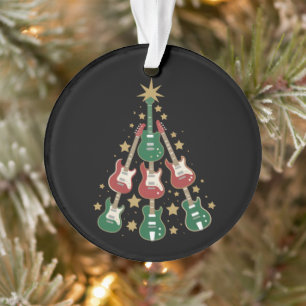 Arbre de Noël Guitare Cool pour Amateurs de Guitar