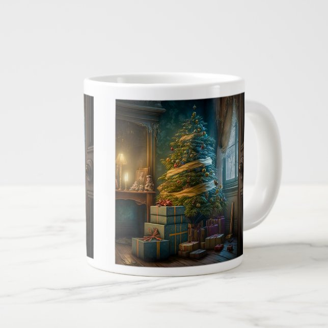 Arbre de Noël intérieur Jumbo Mug (Devant droit)