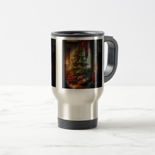 Arbre de Noël intérieur Voyage / Mug de navette, 1 (Devant droit)