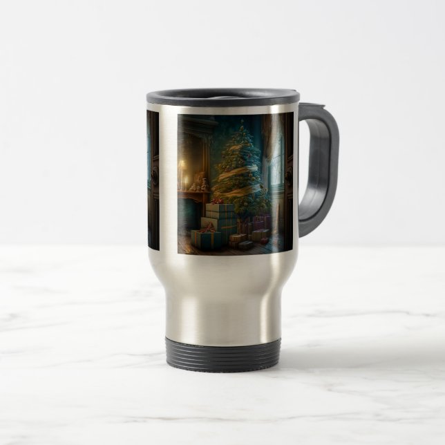 Arbre de Noël intérieur Voyage / Mug de navette, 1 (Devant droit)