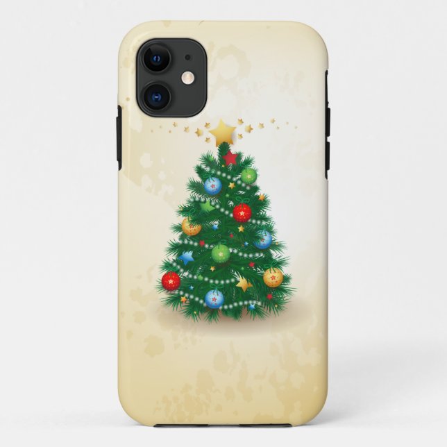 Arbre de Noël, iPhone 5 coque (Dos)
