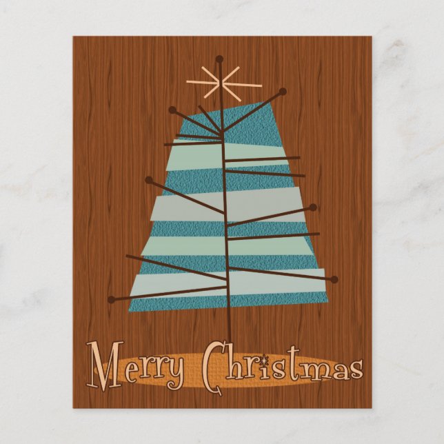 Arbre de Noël Moderne du Milieu du Siècle (Devant)