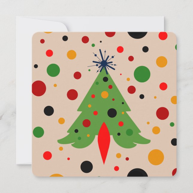 Arbre de Noël moderne du milieu du siècle Roquette (Devant)