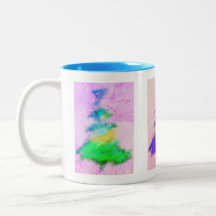 Arbre de Noël Mug Baby Blue Intérieur