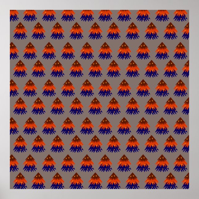 Arbre de Noël multicolore - Poster (Devant)