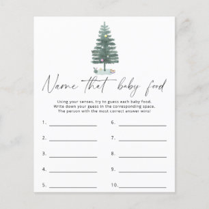 Arbre de Noël - Nom du jeu de nourriture pour bébé