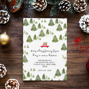 Arbre de Noël Nouvelle maison Faire-part mobile