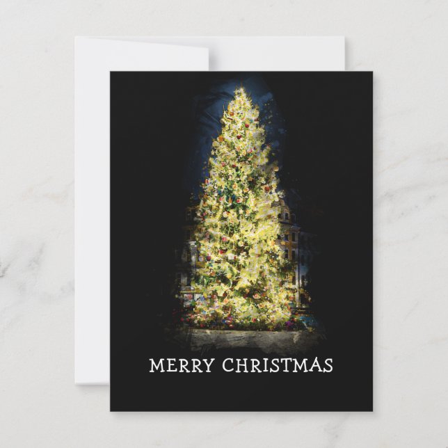 Arbre de Noël peint en lumière (Devant)