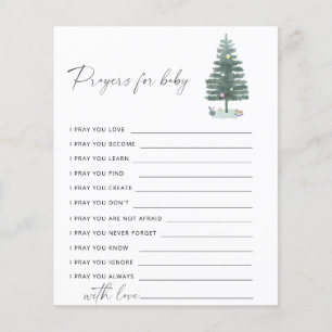 Arbre de Noël - prières pour bébé