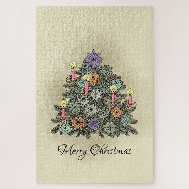 Arbre de Noël - Puzzle (Vertical)