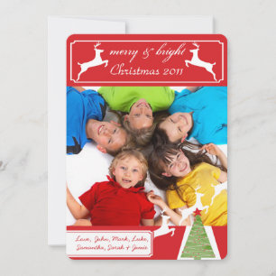Arbre de Noël Reinder Votre carte de Noël photo