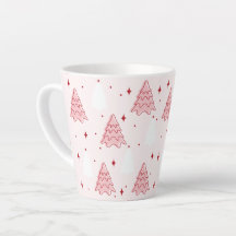 Arbre de Noël rose doux latte Mug