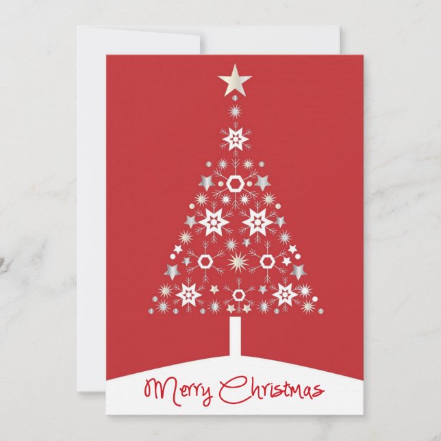 Arbre de Noël Rouge de Fêtes de l'entreprise (Devant)