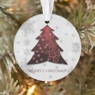 Arbre de Noël Rouge Festif