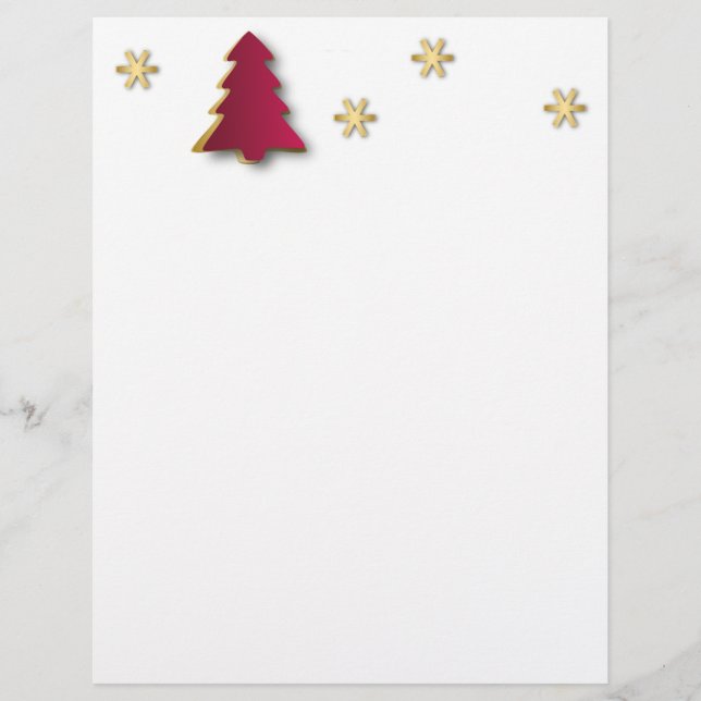 Arbre de Noël rouge or élégant (Devant)