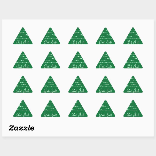 Arbre de Noël suédois Autocollant personnalisé (Feuille)