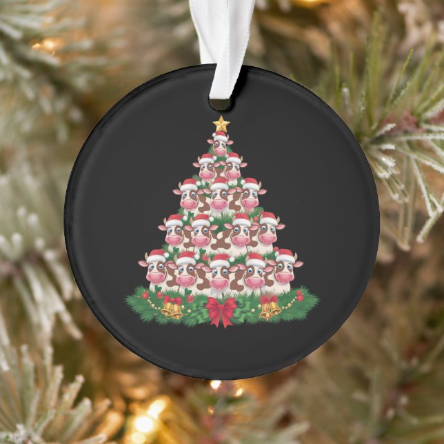 Arbre de Noël Vache Drôle Amateur de Vaches Noël (Arbre)