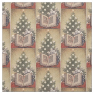 Arbre de Noël Vintage religieux tissu de vacances