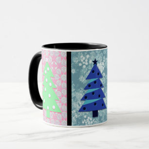 Arbre de Noël Vintage style Coupe de Mug colorée