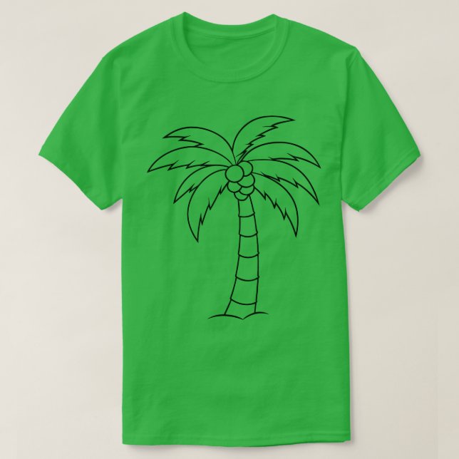 Arbre de noix de coco TShirt 1 (Design devant)