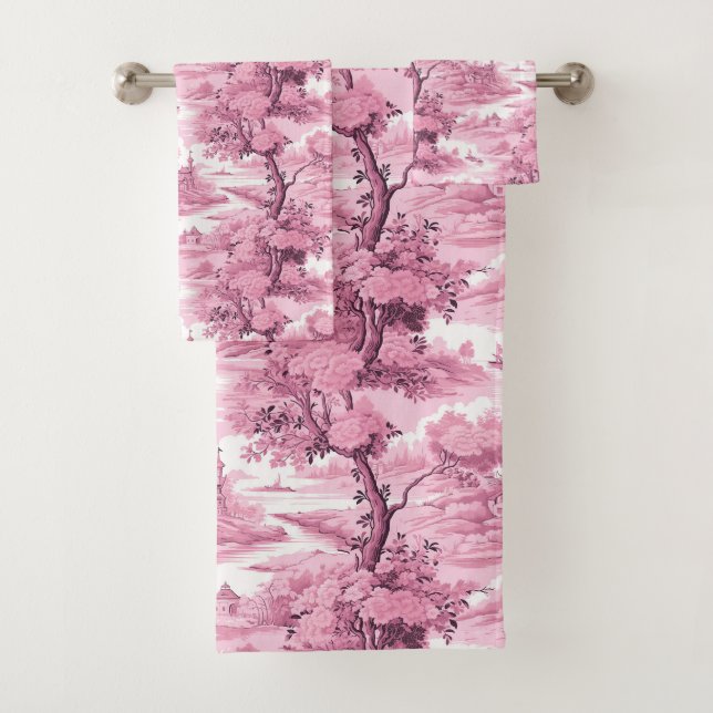 Arbre de pays français rose (En situation)