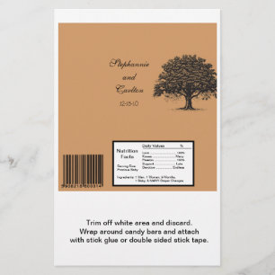 Arbre de printemps Brown/noir Mariage grand barrea
