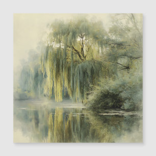 Arbre de saule serein - Réflexion - Art de la natu