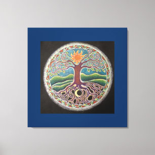 Arbre de solstice d'été de toile Prin de mMandal