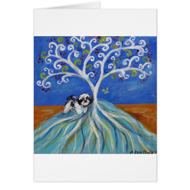 Arbre de Spritual d'amour de Shih Tzu (Devant)