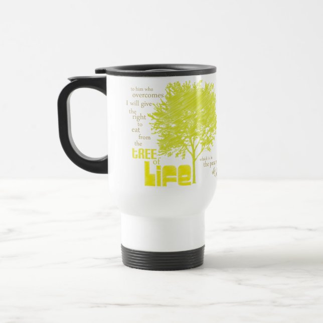 Arbre de tasse chrétienne de voyage d'écriture (Gauche)